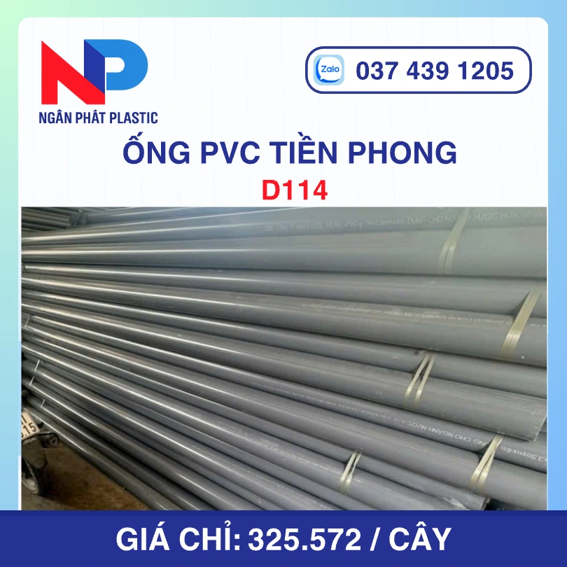 Ống PVC D114 Nhựa Tiền Phong